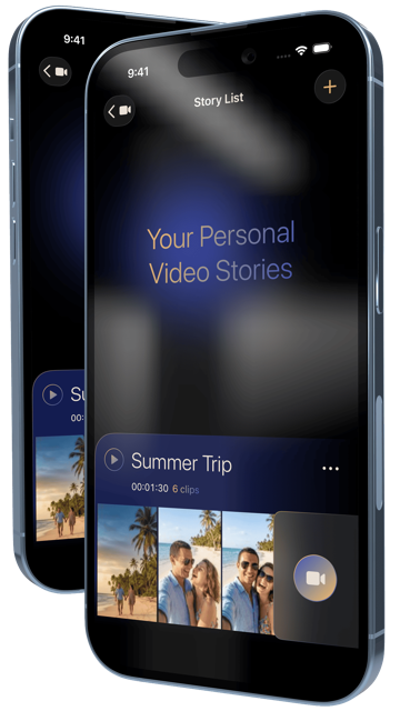 Friends and family filming the same shared travel movie together